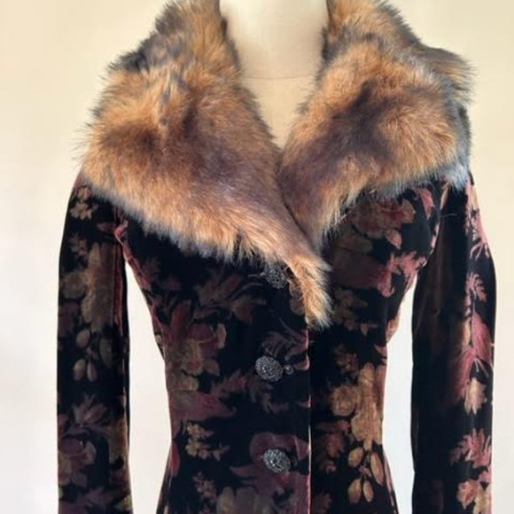 Betsey Johnson Jackets & Blazers - Vintage Betsey Johnson Velvet Duster Coat